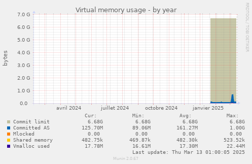 Virtual memory usage